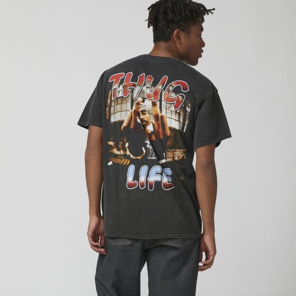 NEW Tupac Thug Life Tee Urban Outfitters Size XL - Picture 3 of 7